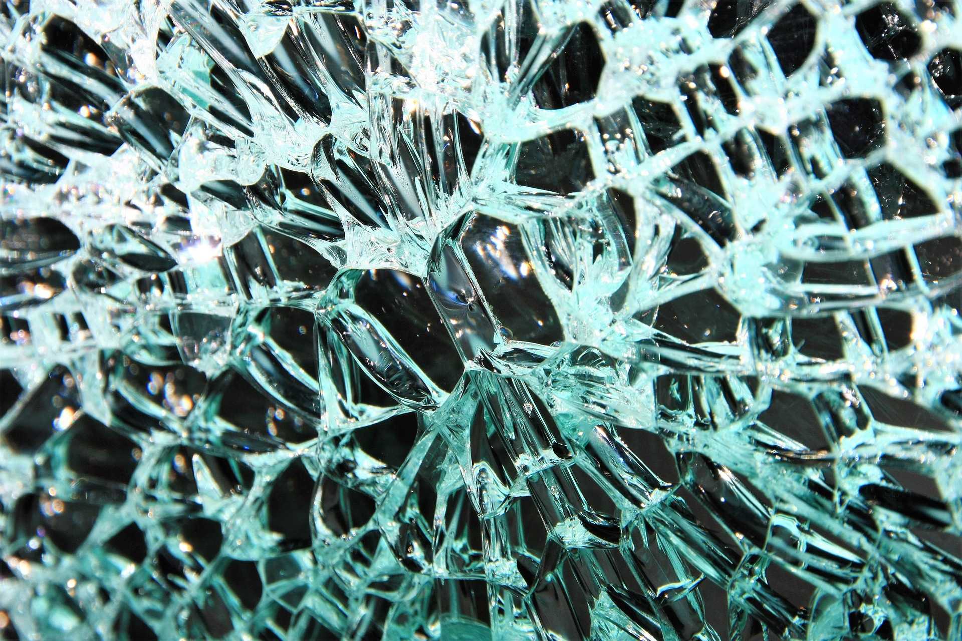 Shattered Glass Fragments