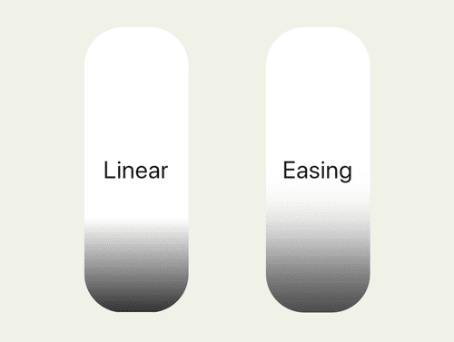Linear gradient and easing gradient