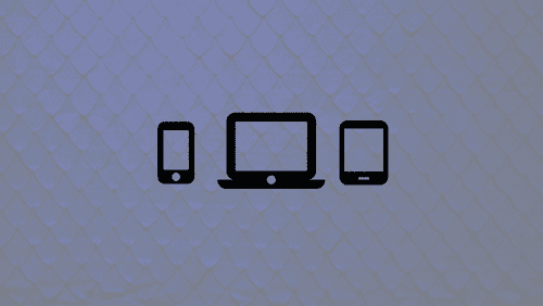 Phone, laptop and tablet outlines