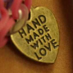 Handmade with love keychain