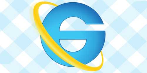 Inverted Internet Explorer logo